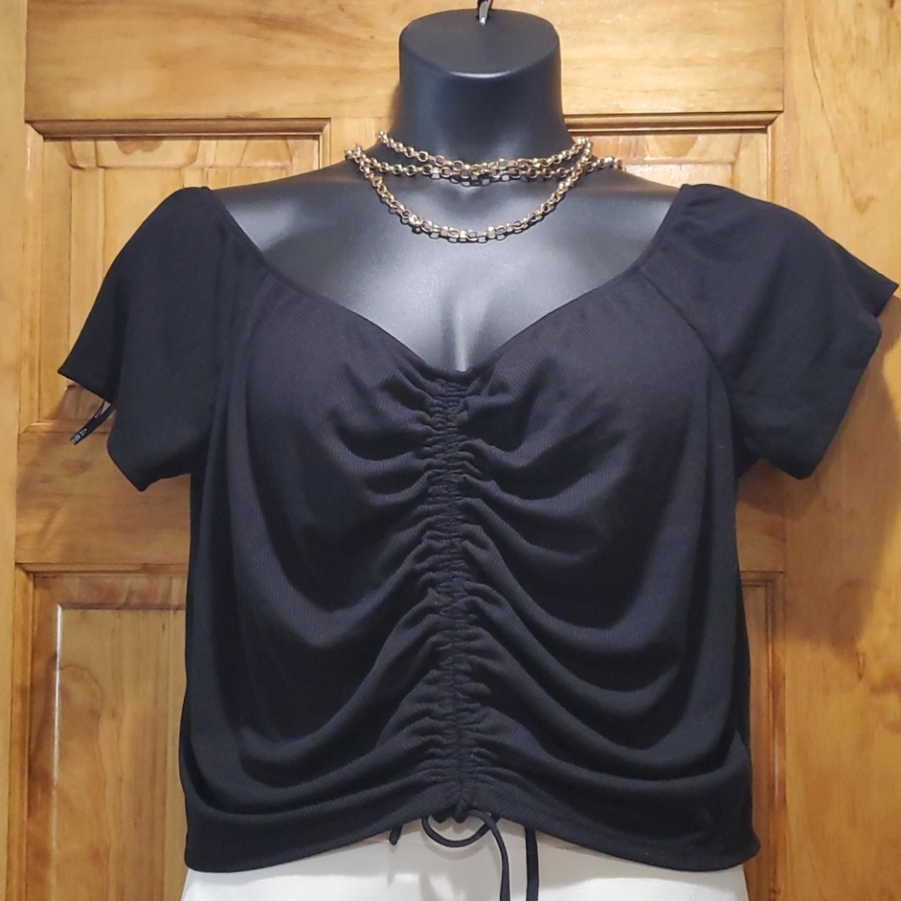 Forever 21 Black top with drawstring